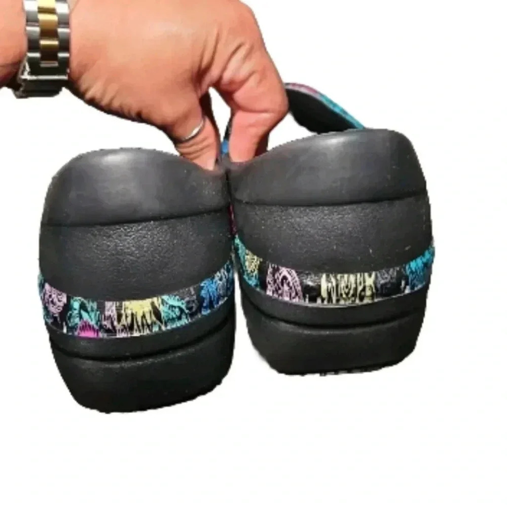 CrocsWomens Neria Pro II Printed Comfort Non Slip Work/ Outdoor Colorful Clogs 7 - Picture 4 of 11